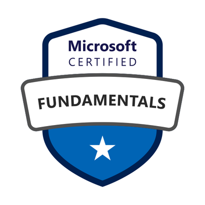 Microsoft Azure AZ-900 Fundamentals badge